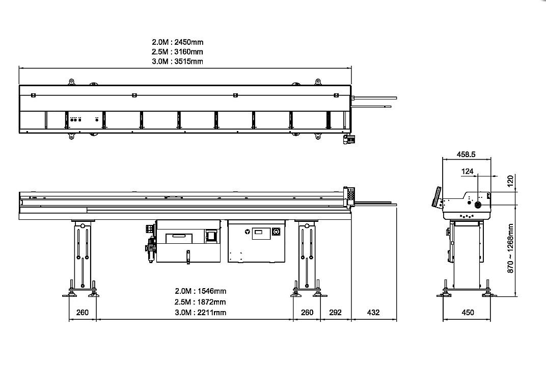 Изображение товара - Автомат подачи прутка (Барфидер) MINI 2.5 м