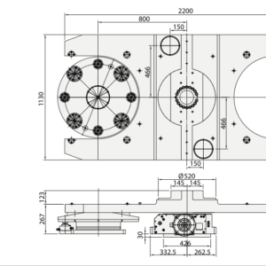 Изображение товара - Поворотный стол вильчатого типа ARW-800