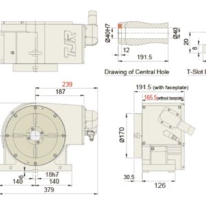 Изображение товара - Поворотный стол c ЧПУ с роликовым приводом TJR FAD-210