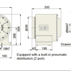 Изображение товара - Поворотный стол c ЧПУ с роликовым приводом TJR AD-250HS
