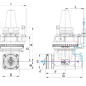Изображение товара - Многоблочная угловая головка AHK-BT50-B2-1