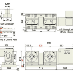 Изображение товара - Многошпиндельный поворотный стол с ЧПУ AR-170-2W/3W