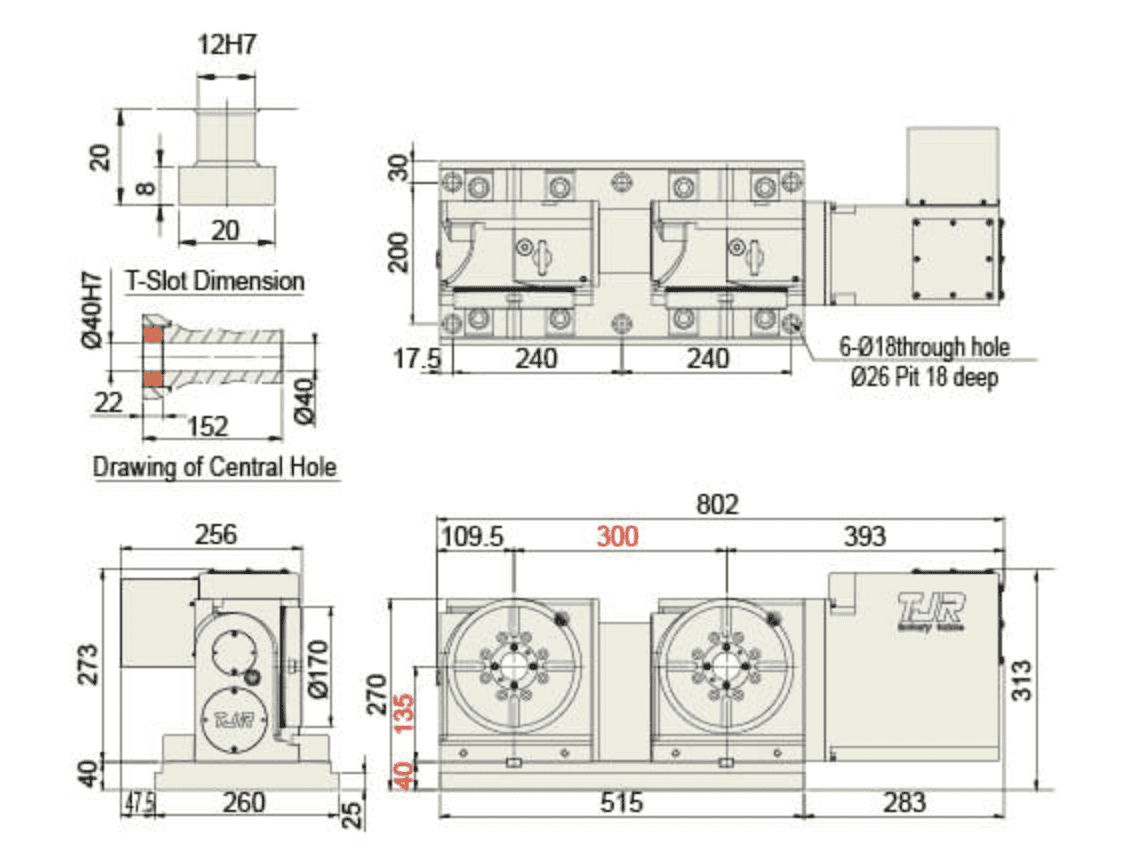 Изображение товара - Многошпиндельный поворотный стол с ЧПУ AR-170-2W/3W