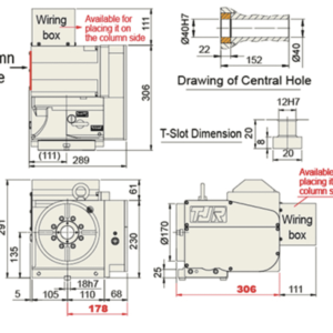 Изображение товара - Поворотный стол с ЧПУ TJR AR-170B 170 мм