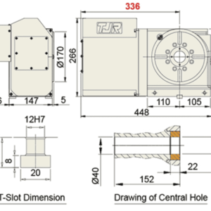 Изображение товара - Поворотный стол с ЧПУ TJR AR-170L 170 мм