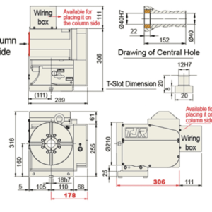 Изображение товара - Поворотный стол с ЧПУ AR-210B 210 мм