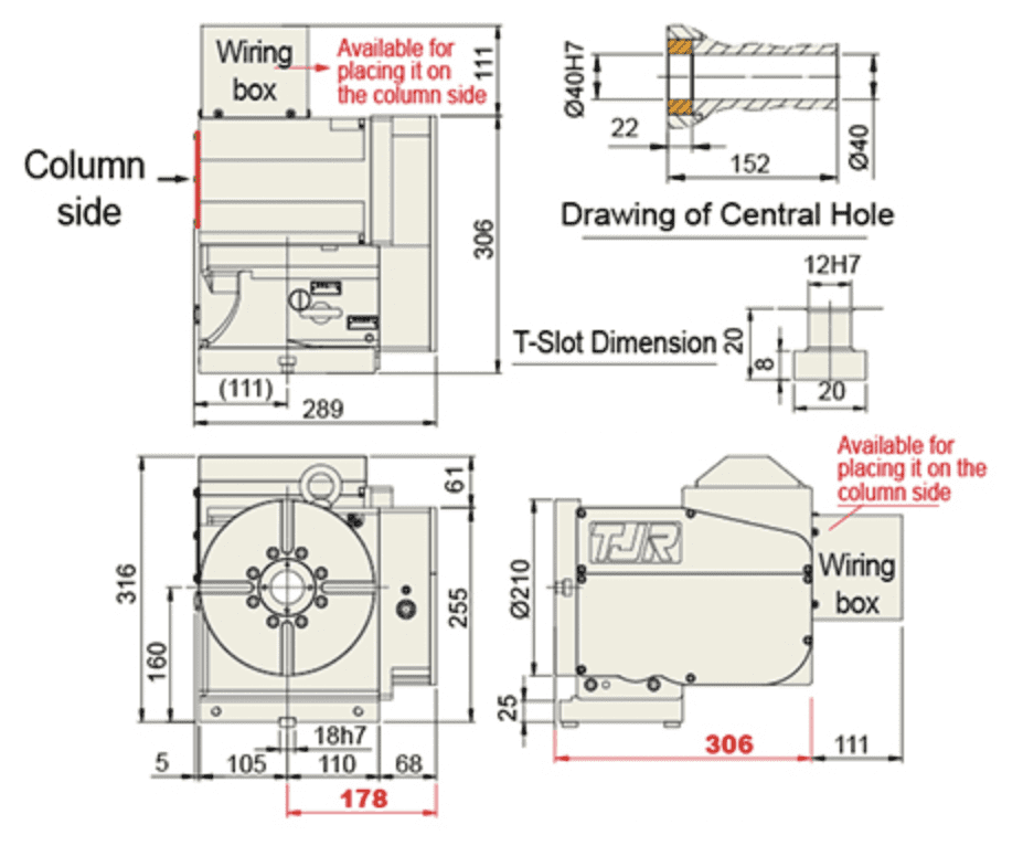 Изображение товара - Поворотный стол с ЧПУ AR-210B 210 мм