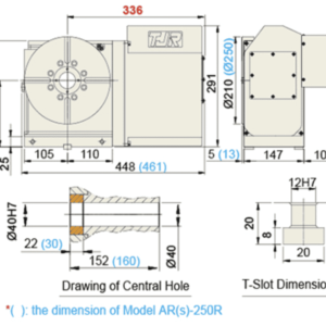 Изображение товара - Поворотный стол с ЧПУ AR-210R 210 мм