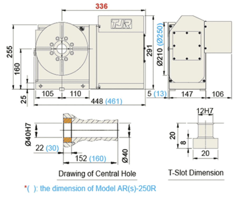 Изображение товара - Поворотный стол с ЧПУ AR-210R 210 мм