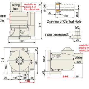 Изображение товара - Поворотный стол с ЧПУ AR-250B 250 мм