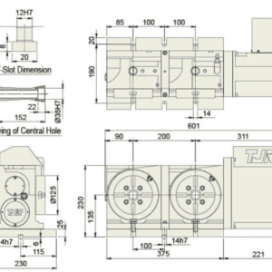 Изображение товара - Многошпиндельный поворотный стол с ЧПУ AR-125-2W