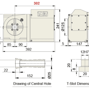 Изображение товара - Поворотный стол с ЧПУ TJR AR-125R 125 мм