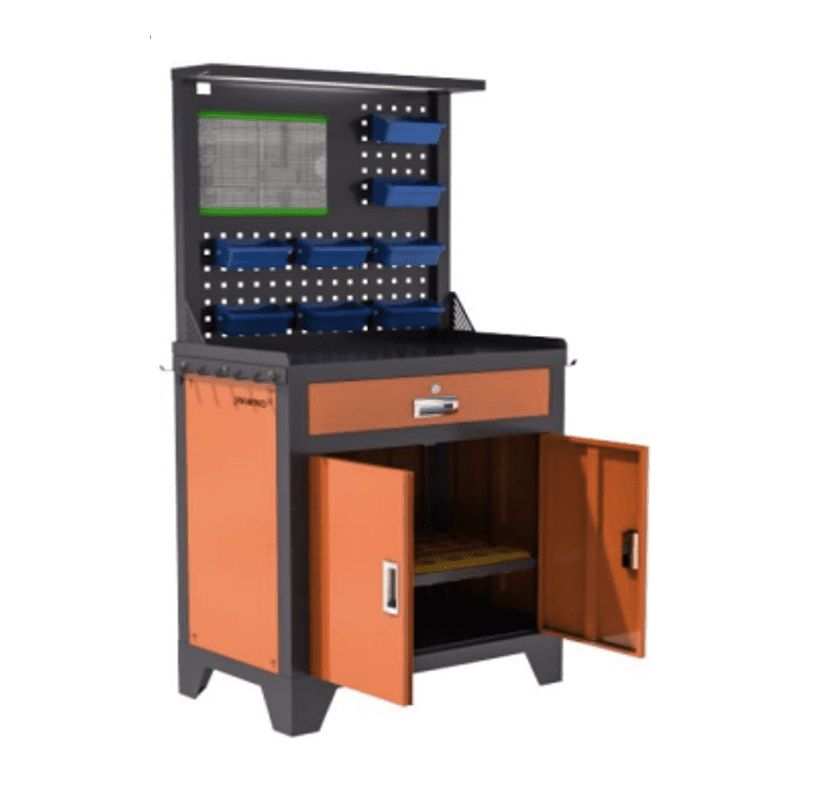 Тумба-верстак инструментальный, 1 полка, 1 ящик (арт. B15-BT40)