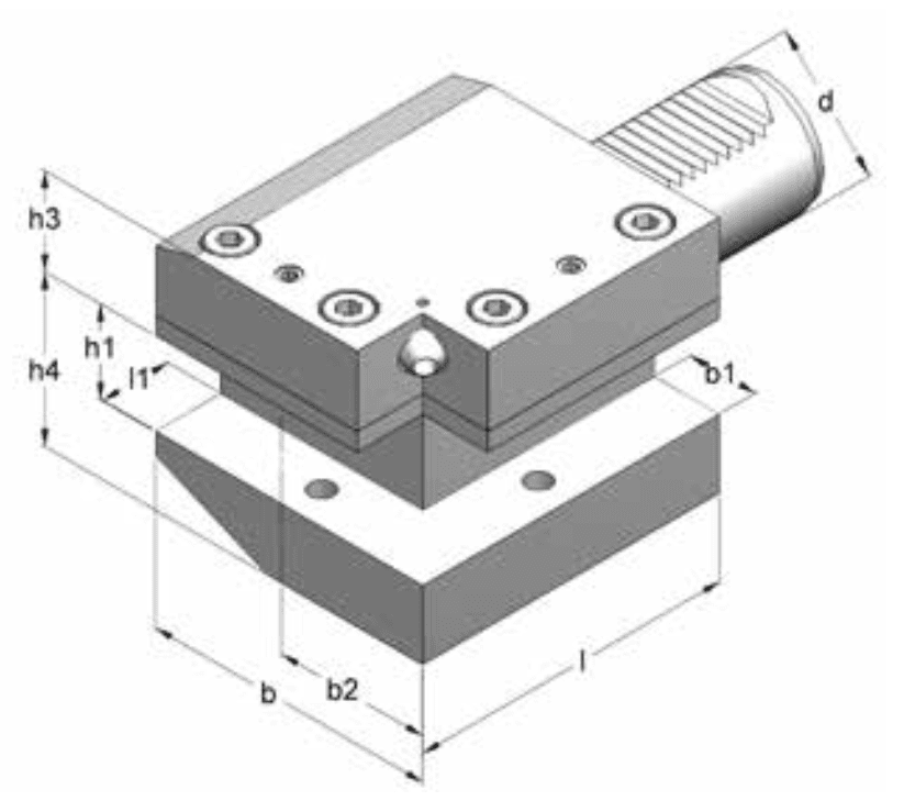 Изображение товара - Радиально – осевой держатель инструмента правый B1/C1-30x20x70