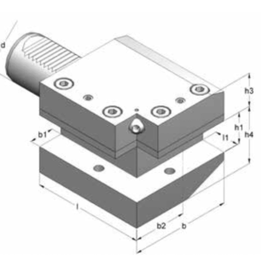 Изображение товара - Радиально – осевой держатель инструмента левый B1/C1-40x25x100