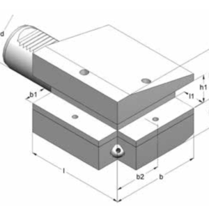 Изображение товара - Радиально – осевой держатель инструмента левый накладной B1/C1-40x25x100