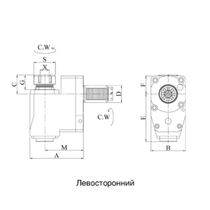 Изображение товара VDI20-ER16 Радиальный сверлильно-фрезерный приводной блок со смещением BL20MT1660