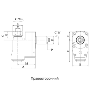 Изображение товара - VDI20-ER16 Радиальный сверлильный и фрезерный приводной блок со смещением BR2054801665