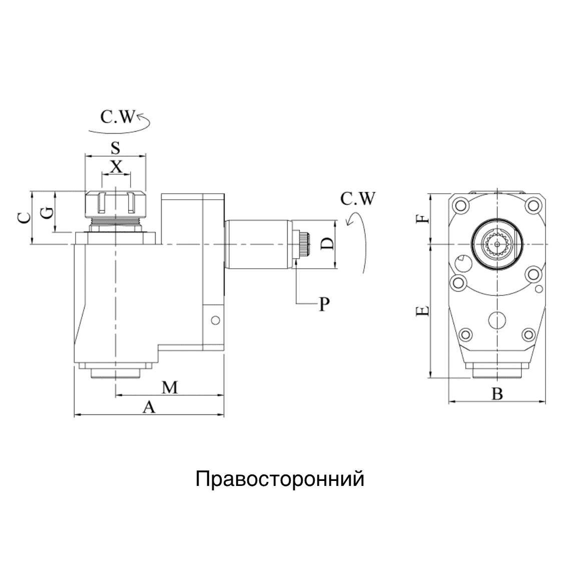 Изображение товара - VDI20-ER16 Радиальный сверлильный и фрезерный приводной блок со смещением BR2054801665
