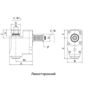 Изображение товара VDI20-ER16 Радиальный сверлильный и фрезерный приводной блок со смещением BR2054801665