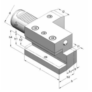 Изображение товара - Держатель инструмента тип C2 30x20x75 осевой, левый, короткий