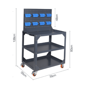 Изображение товара Тележка инструментальная передвижная, 3 полки (арт. C4-021)
