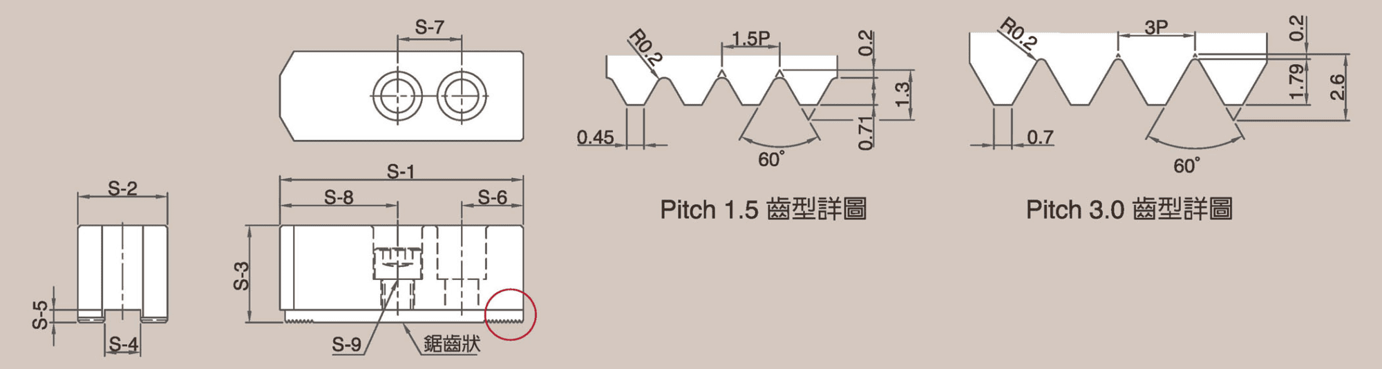 Изображение товара - Кулачки сырые 8″,  паз 14мм, отв. d13мм, высота 37мм, комплект (SJ08037B)
