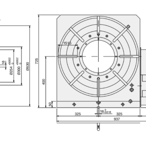 Изображение товара - Поворотный стол GSA CNC-630R