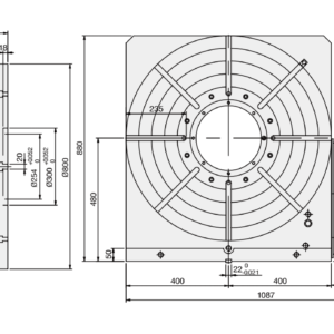 Изображение товара - Поворотный стол GSA CNC-800R