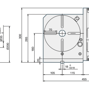 Изображение товара - Поворотный стол GSA CNC-200R