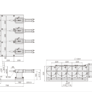 Изображение товара - Многошпиндельный стол c ЧПУ GSA CNC-200R-2W(3W)(4W)