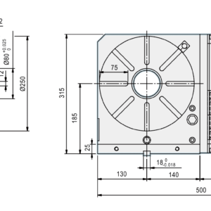 Изображение товара - Поворотный стол GSA CNC-250R