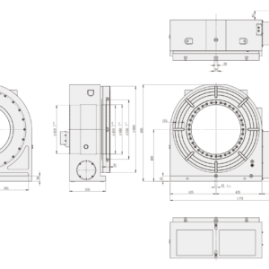 Изображение товара - Поворотный стол c ЧПУ  GSA CNCB-800R 800мм