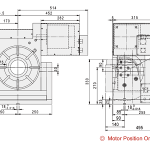 Изображение товара - Наклонно – поворотный стол c ЧПУ GSA CNCMT-320 320мм