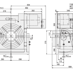 Изображение товара - Наклонно – поворотный стол c ЧПУ CSA CNCMT-400 400мм