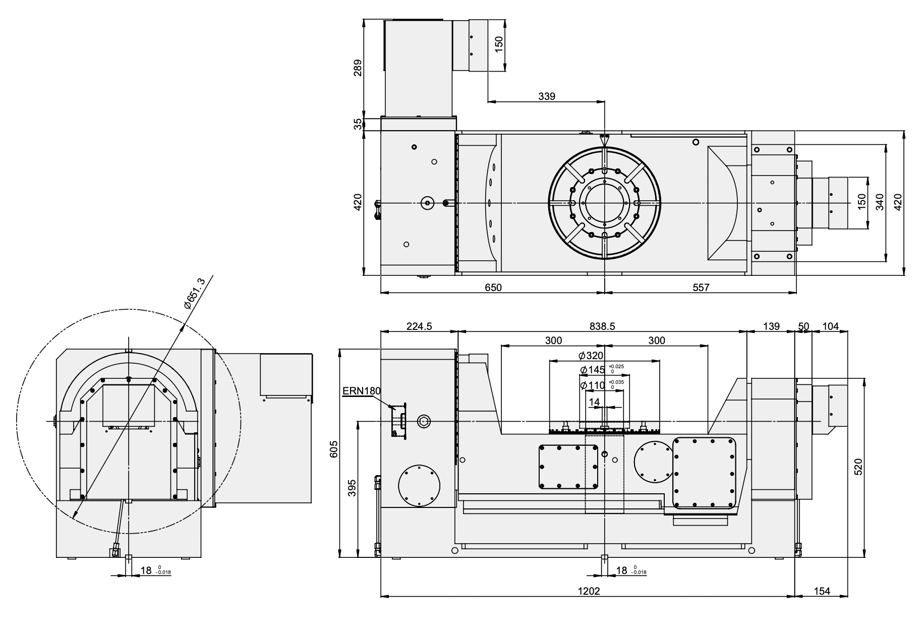 Изображение товара - Наклонно – поворотный стол c ЧПУ GSA CNCT-320RS 320мм