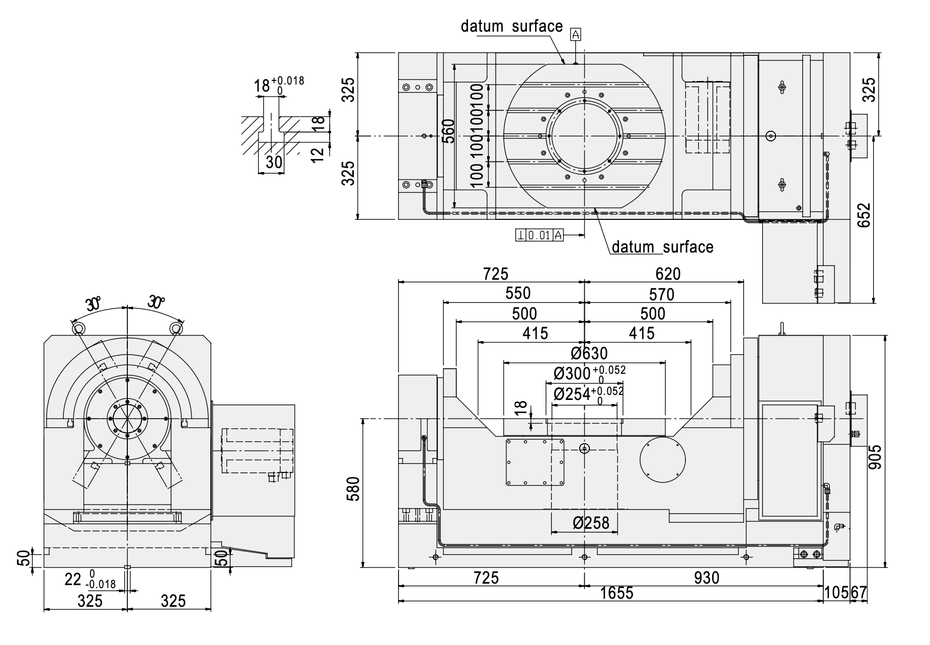 Изображение товара - Наклонно – поворотный стол c ЧПУ GSA CNCT-630 630мм