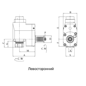 Изображение товара VDI20-ER16 Радиальный фрезерно – сверлильный приводной блок FL20MT1645