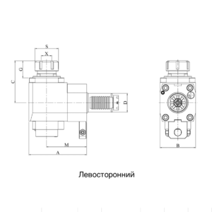 Изображение товара - VDI40-ER32 Радиальный сверлильно-фрезерный приводной блок CWDL40MT32100