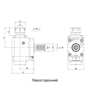 Изображение товара - VDI40-ER32 Радиальный сверлильно-фрезерный приводной блок CWFR4018093265