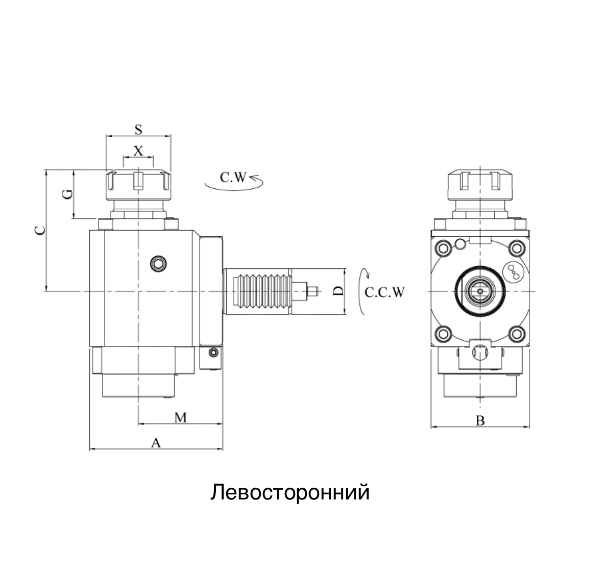 Изображение товара - VDI40-ER32 Радиальный сверлильно-фрезерный приводной блок CWFR4018093265