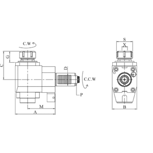 Изображение товара - VDI40-ER32 Радиальный сверлильный и фрезерный приводной блок CWFR40548032100