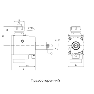 Изображение товара VDI50-ER40 Радиальный сверлильно-фрезерный приводной блок CWNFL5054824075