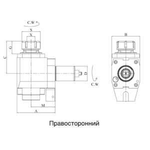 Изображение товара VDI40-ER32 Радиальный сверлильно-фрезерный приводной блок CWNFR40180932100