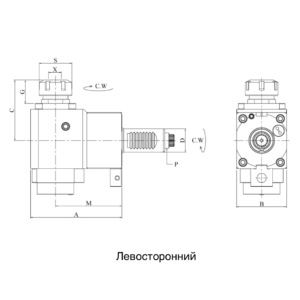 Изображение товара VDI30-ER25Радиальный сверлильно-фрезерный приводной блок CWNFR3054802555