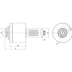 Изображение товара - VDI30-ER25 Осевой сверлильный и фрезерный приводной блок DAC30548025A