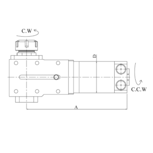Изображение товара VDI60-ER25 Радиальный сверлильно-фрезерный приводной блок DF66-ER25