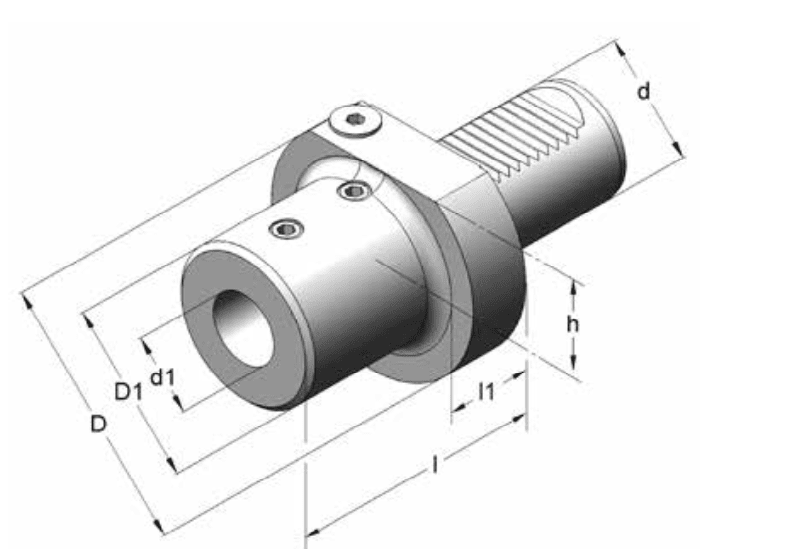 Изображение товара - Дежатель инструмента для сверл E1 50×40, аксиальный