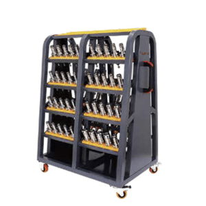 Изображение товара Стеллаж инструментальный передвижной двусторонний, 16 полок (арт. E5-BT40)