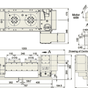 Изображение товара - Наклонно-поворотный стол c ЧПУ с роликовым приводом TJR FAR-170H-RC255-2W